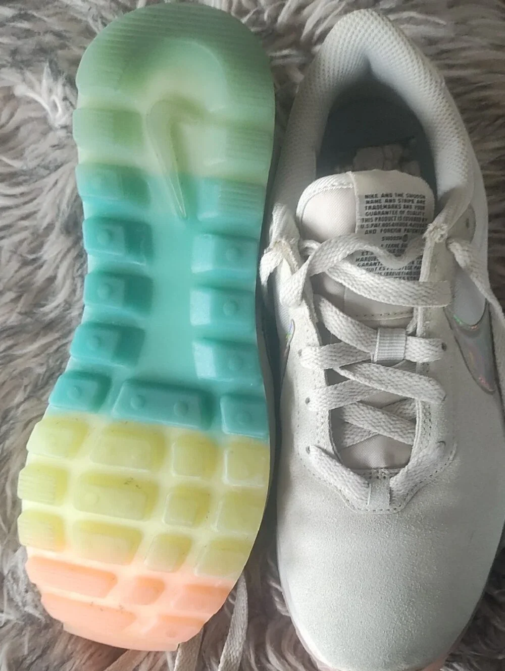 Rare Nike Cortes Holographic Logo